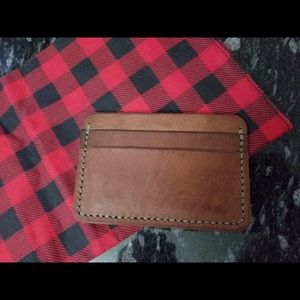 Slim hand made card holder/minimalist wallet